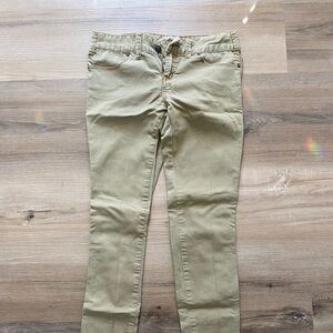 Free People Khaki Skinny Jeans